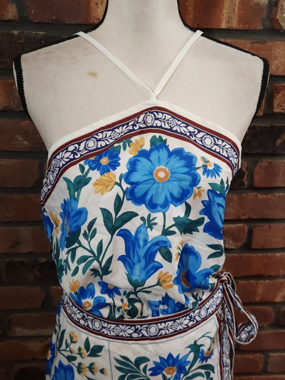 CUPSHE Bahama Honey Floral Mini Dress Resortwear Vacation Beach Women's M NWT - Picture 5 of 10